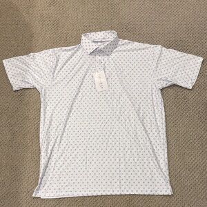 NEW Collars & Co Mens Dress Collar Polo Shirt Featherweight Large